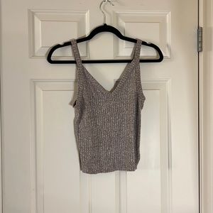 AMERICAN EAGLE SOFT&SEXY TANK TOP. MAROON JERSEY PATTERN AND FEEL. SIZE MEDIUM